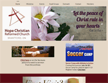 Tablet Screenshot of hopecrc.ca